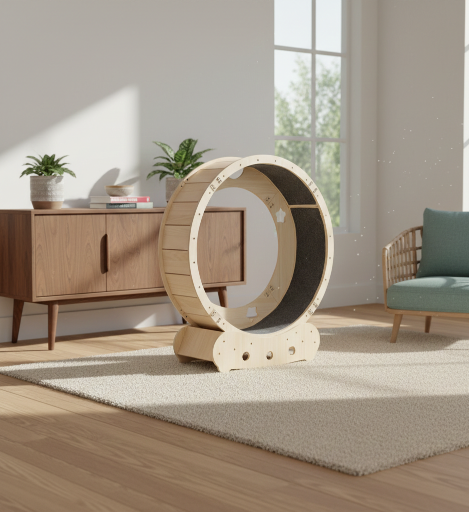 Roue de course pour chat