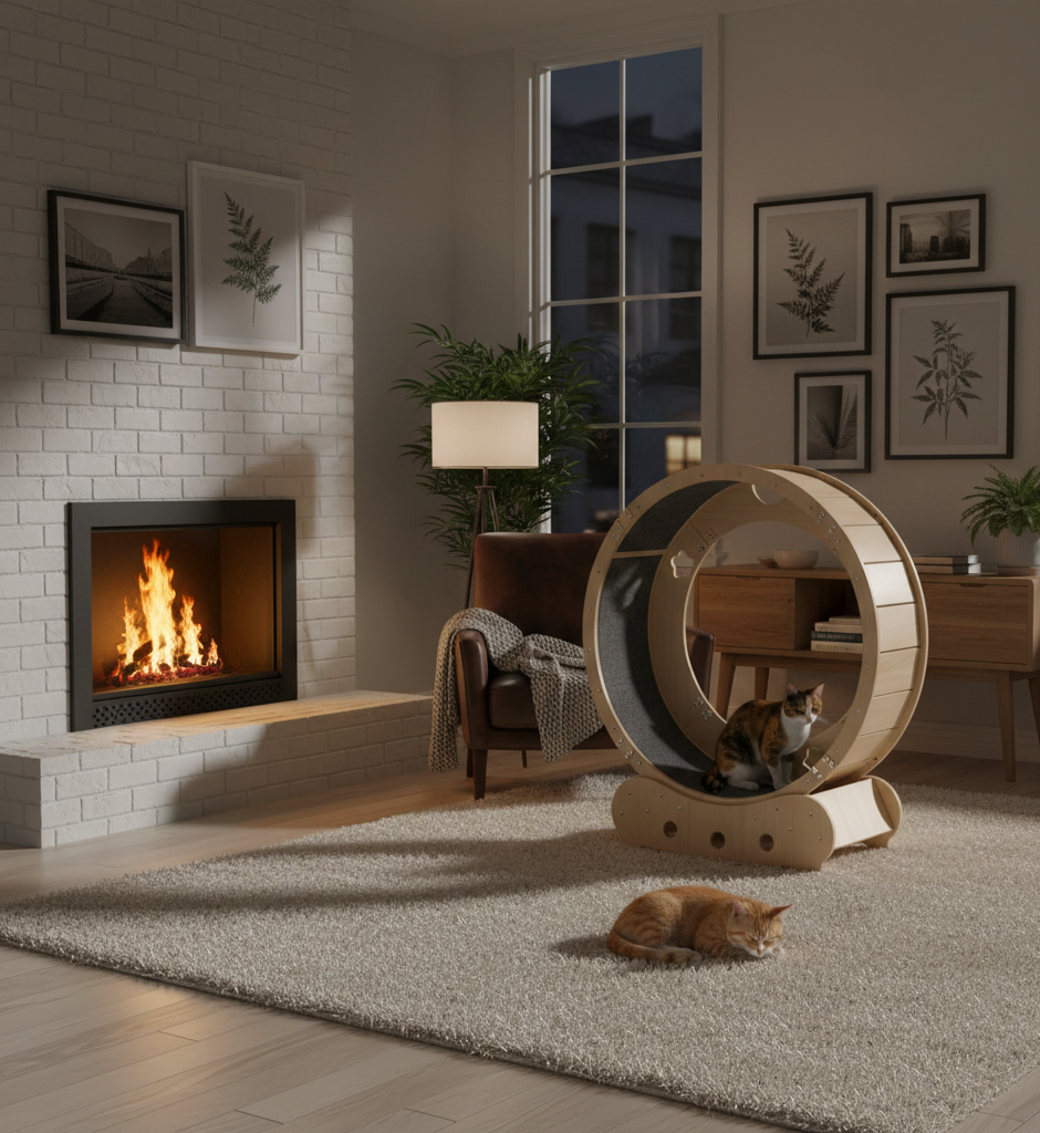 Roue de course pour chat