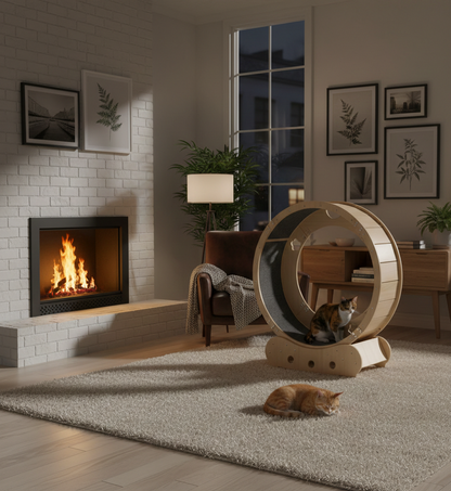 Roue de course pour chat