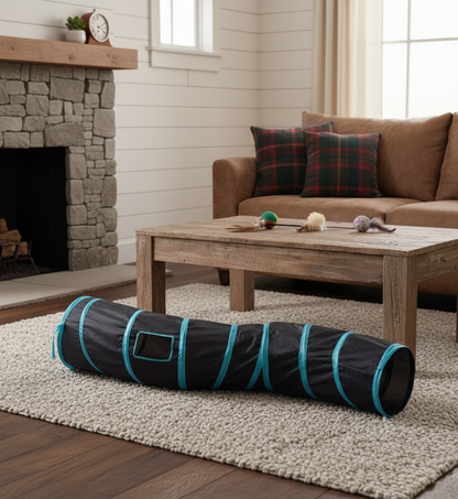 Tunnel pliable pour chat